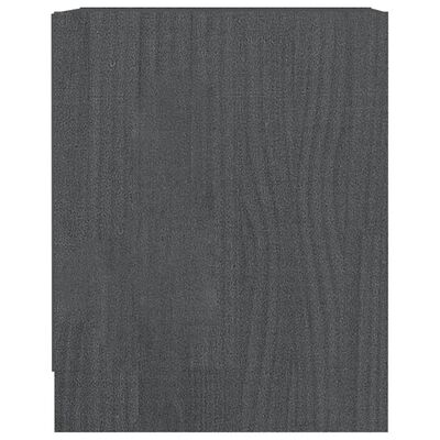 vidaXL Szafki nocne, 2 szt., szare, 35,5x33,5x41,5 cm, drewno sosnowe