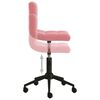 vidaXL Obrotowe krzesła stołowe, 2 szt., r&oacute;żowe, aksamitne