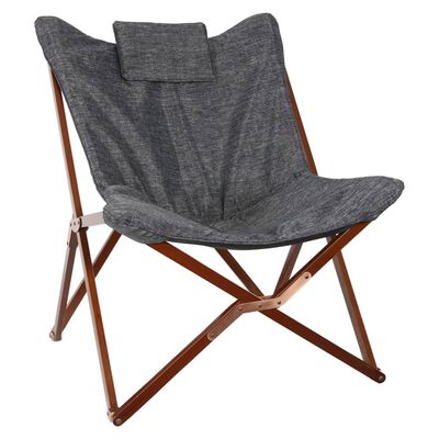 Lesli Living Krzesło motyl, 73x85x95 cm, szaro-brązowe