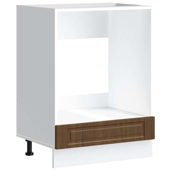 vidaXL Szafka piekarnikowa Porto, brązowy dąb, materiał drewnopochodny