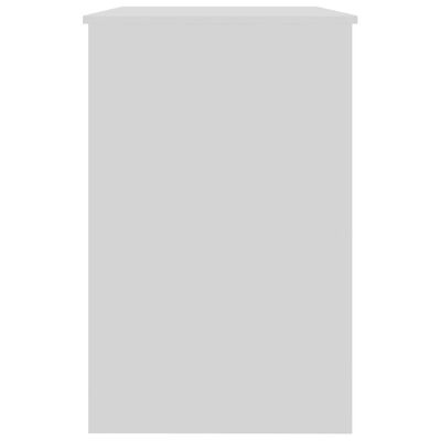 vidaXL Biurko, wysoki połysk, białe, 100x50x76 cm, płyta wiórowa