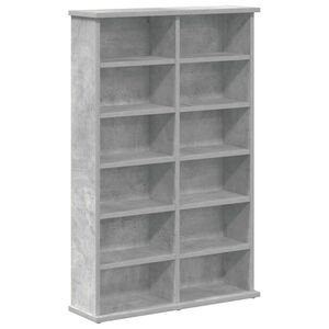 vidaXL Kabinet na płyty CD Betonowy szary 60 x 17 x 92 cm