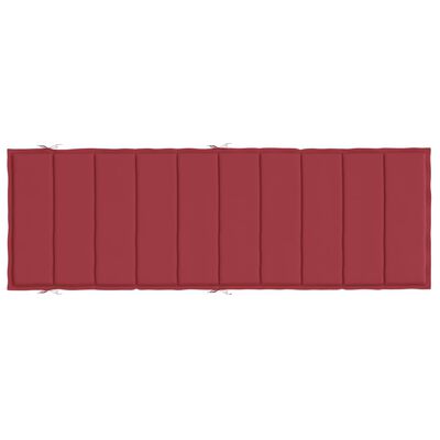 vidaXL Poduszka na leżak, winna czerwień, 186x58x3 cm, tkanina Oxford