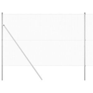 vidaXL Ogrodzenie z spawanej siatki do mocowania w ziemi 25 x 1,6 m
