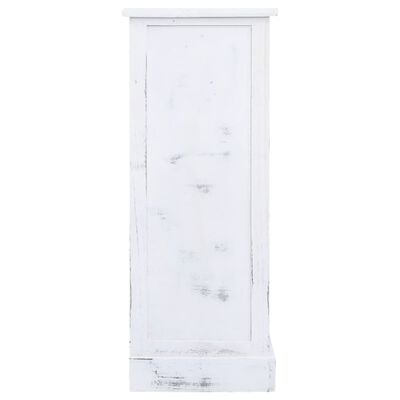 vidaXL Komoda, biała, 60x30x75 cm, drewniana