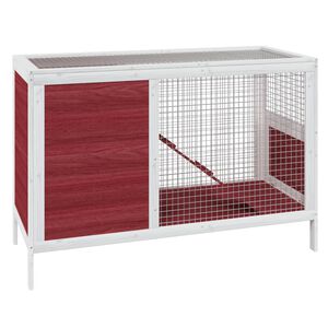 vidaXL Klatka dla kr&oacute;lik&oacute;w, mokka, 103x44x69,5 cm, drewno sosnowe