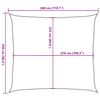 vidaXL Żagiel przeciwsłoneczny, 160 g/m², kolor taupe, 2,5x3 m, HDPE
