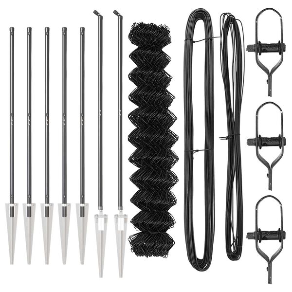 vidaXL Słupek ogrodzeniowy. Szary 10 x 1,2 m (siatka 40 x 40 mm)