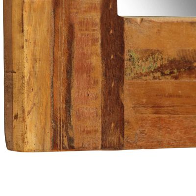 vidaXL Lustro ścienne z ramą z odzyskanego drewna, 60 x 90 cm