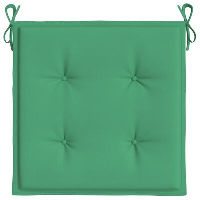 vidaXL Poduszki na krzesła ogrodowe, 6 szt., zielone, 50x50x3 cm