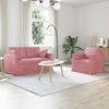 vidaXL Sofa 2 pcs R&oacute;żowy
