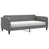 vidaXL Sofa z materacem, ciemnoszara, 90x190 cm, tkanina