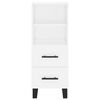vidaXL Szafka, biała, 34,5x34x90 cm, materiał drewnopochodny