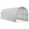 vidaXL Kurnik srebrny 600 x 200 x 200 cm Stal ocynkowana