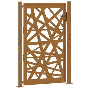 vidaXL Brama ogrodowa 100x150 cm Stal nierdzewna Lekka konstrukcja