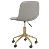 vidaXL Obrotowe krzesło stołowe, jasnoszare, obite aksamitem