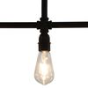 vidaXL Lampa sufitowa, czarna, 3 żarówki E27