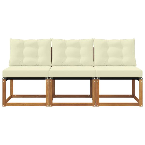 vidaXL 3 Sztuka Sofa środkowa na zewnątrz