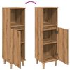 vidaXL Szafka łazienkowa, dąb artisan, 30x30x100 cm