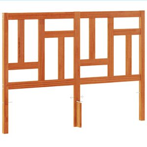 vidaXL Wezgłowie do ł&oacute;żka, woskowy brąz, 135 cm, lite drewno sosnowe