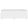 vidaXL Ramka ł&oacute;żka z materacem Biały 120 x 200 cm tkanina
