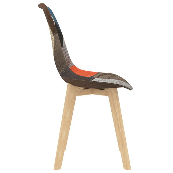 vidaXL Krzesła stołowe, 6 szt., patchworkowe, kolorowe, obite tkaniną