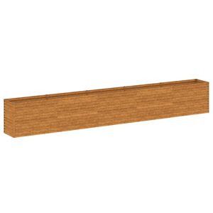 vidaXL Podwyższona grządka ogrodowa 482x50x69 cm, stal Corten