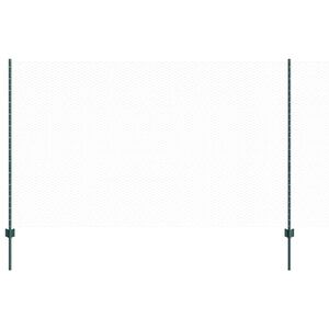 vidaXL Sześciokątne ogrodzenie z słupkiem 10 x 1,4 m Stal pokryta PVC