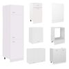 vidaXL 7-cz. zestaw szafek kuchennych, Lyon, biały, płyta wi&oacute;rowa