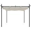 vidaXL Pergola ze zwijanym dachem, kremowa, 295x292x230 cm