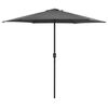 vidaXL Parasol ogrodowy na aluminiowym słupku, 270x246 cm, antracytowy