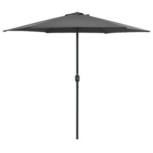 vidaXL Parasol ogrodowy na aluminiowym słupku, 270x246 cm, antracytowy