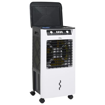 vidaXL Przenośny klimatyzer 3-w-1, biało-czarny, 73x38x30,5 cm, 80 W