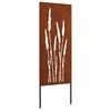 vidaXL Ekran zapewniający prywatność w ogrodzie Rdzawy 50 x 140 cm
