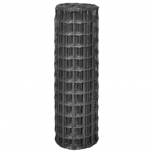 vidaXL Euro ogrodzenie, stalowe, 10 x 1,2 m, szare