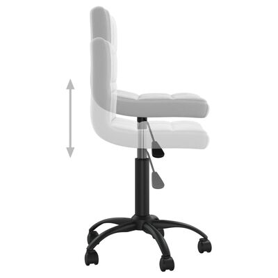 vidaXL Obrotowe krzesło biurowe, jasnoszare, tapicerowane aksamitem