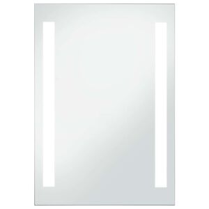 vidaXL Ścienne lustro łazienkowe z LED, 60 x 80 cm