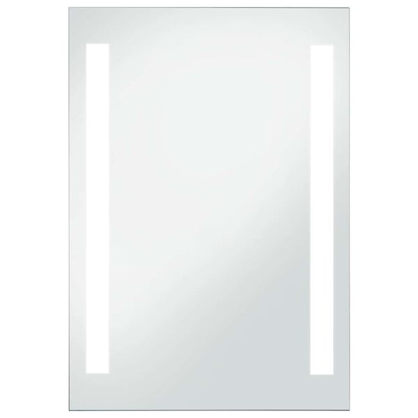 vidaXL Ścienne lustro łazienkowe z LED, 60 x 80 cm