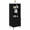 vidaXL Highboard Czarny Dąb 40 x 36 x 110 cm Materiał drewnopochodny