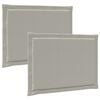 vidaXL Poduszki na siedziska 2 pcs jasnoszary 47 x 36 x 2 cm Poliester