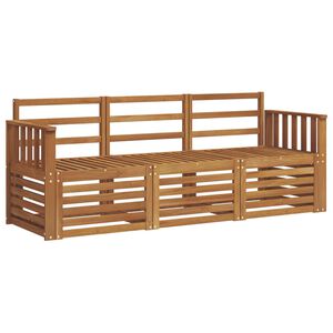 vidaXL Zestawy sof 3 szt. Naturalny Lite Drewno Akacji
