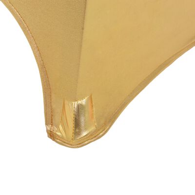 vidaXL Dwa obrusy elastyczne, 70 cm, złote