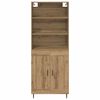 vidaXL Highboard Dąb rzemieślniczy 69,5 x 34 x 180 cm