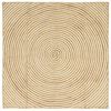 vidaXL Dywan strefowy Naturalne i białe 120 x 120 cm Juta