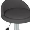 vidaXL Obrotowe krzesła stołowe, 2 szt., szare, obite sztuczną sk&oacute;rą