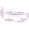 vidaXL Ramka ł&oacute;żka Woskowy Brąz 120 x 190 cm Lite drewno sosnowe