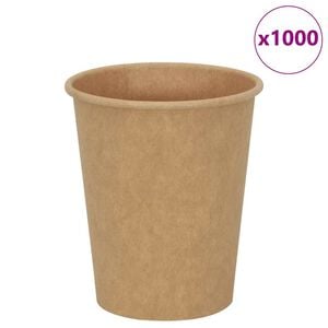 vidaXL Papierowe kubki, 1000 szt., 8oz, 200ml, brązowy