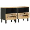 vidaXL Stolik nocny 2 szt. naturalny 40 x 33 x 46 cm Drewno z mango