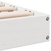 vidaXL Stelaż ł&oacute;żkowy Biały 213.5 x 104 x 9 cm Lite drewno sosnowe