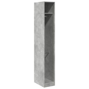 vidaXL Szafa, szarość betonu, 30x50x200 cm, materiał drewnopochodny